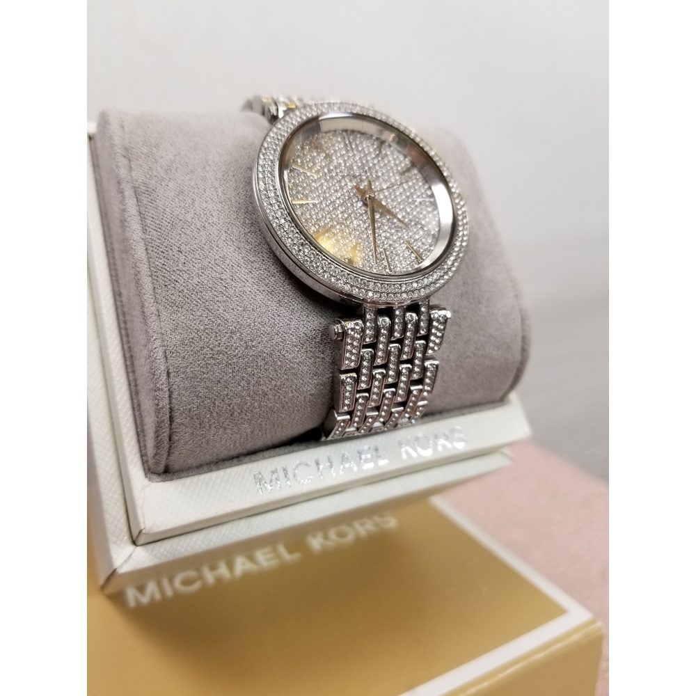 Michael Kors fully encrusted crystal watch.